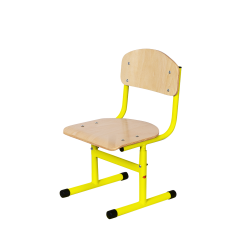 Krzesło szkolne regulowane JACEK rozmiar 1-3 żółte/czarne