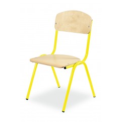 Krzesło przedszkolne KUBUŚ 1 żółte