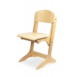 Krzesło przedszkolne regulowane STAŚ rozmiar 1-3 naturalne