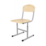 Krzesło szkolne regulowane JACEK rozmiar 4-6 szare