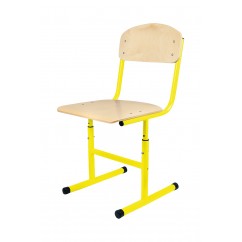 Krzesło szkolne regulowane JACEK rozmiar 4-6 żółte/czarne